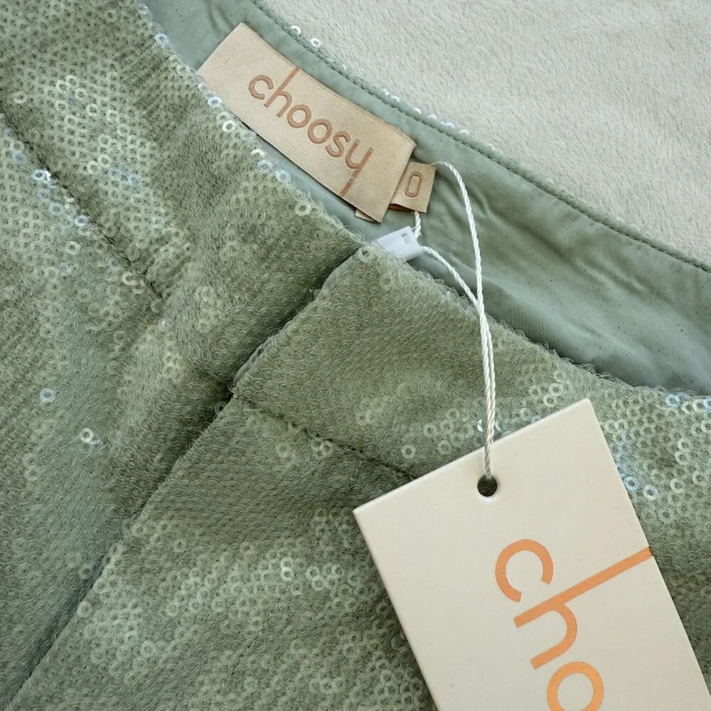 NWT Mint Sequin Wide Leg Crop Pants - Picture 5 of 8
